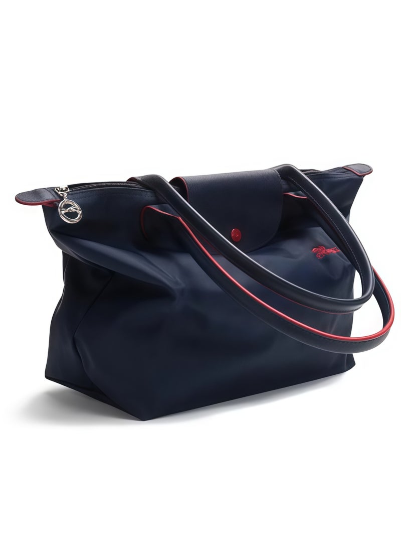 Longchamp Le Pliage Large Shoulder Strap Women's 70th Anniversary Fashionable and Versatile Large Cosmetic Bag, Handbag, Shoulder Bag - Image 2
